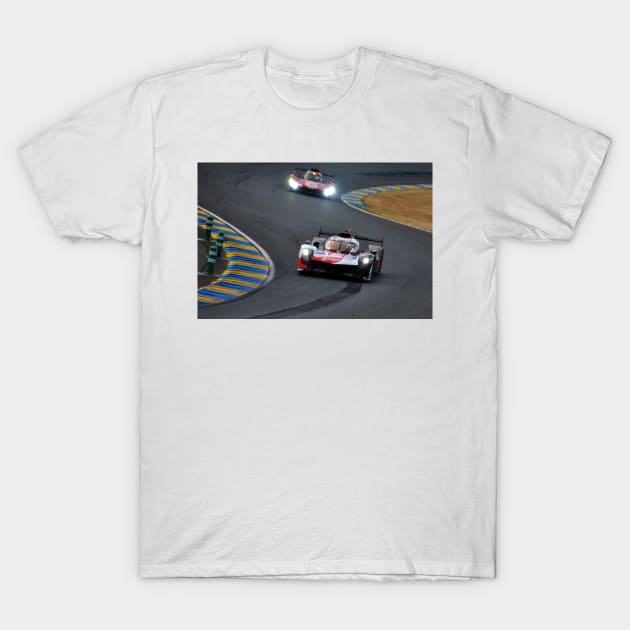 Toyota GR010 Hybrid no8 24 Hours of Le Mans 2023 T-Shirt by AndyEvansPhotos